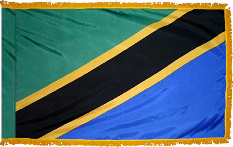 Tanzania Flag for Indoor Use