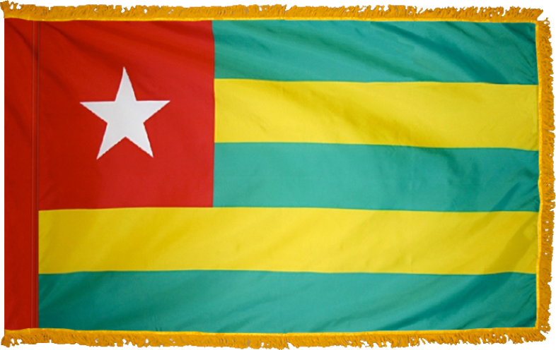 Togo Flag for Indoor Use