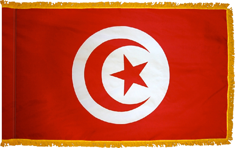 Tunisia Flag for Indoor Use