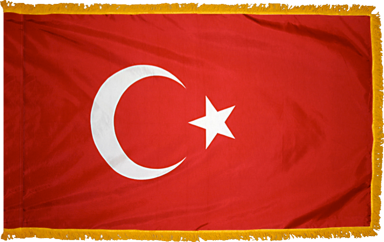 Turkey Flag for Indoor Use