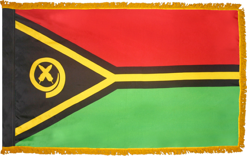 Vanuatu Flag for Indoor Use