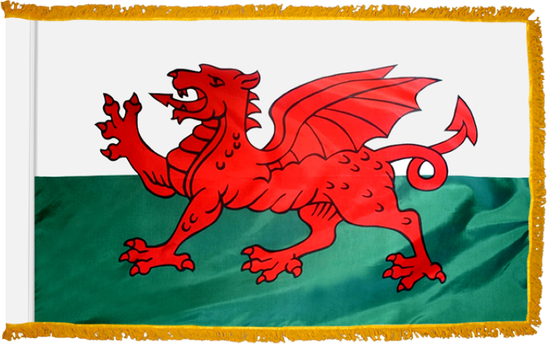 Wales Flag for Indoor Use