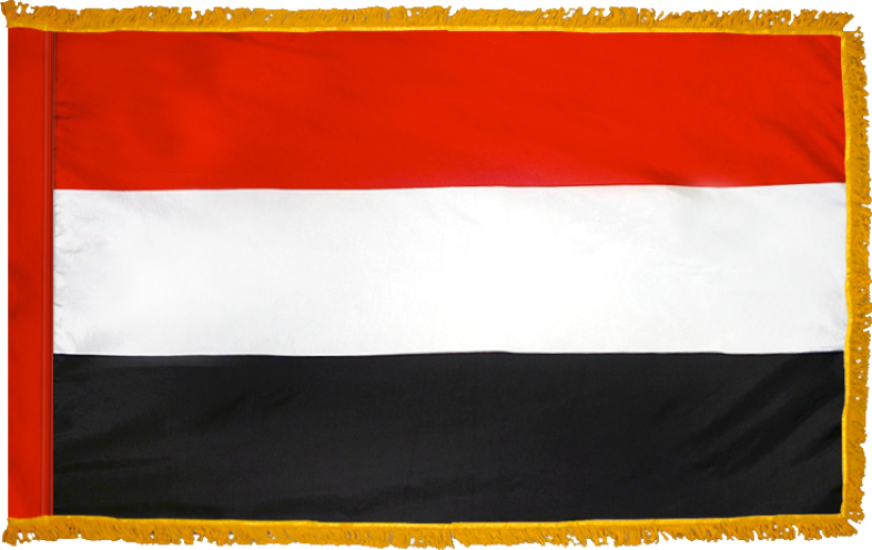 Yemen Flag for Indoor Use